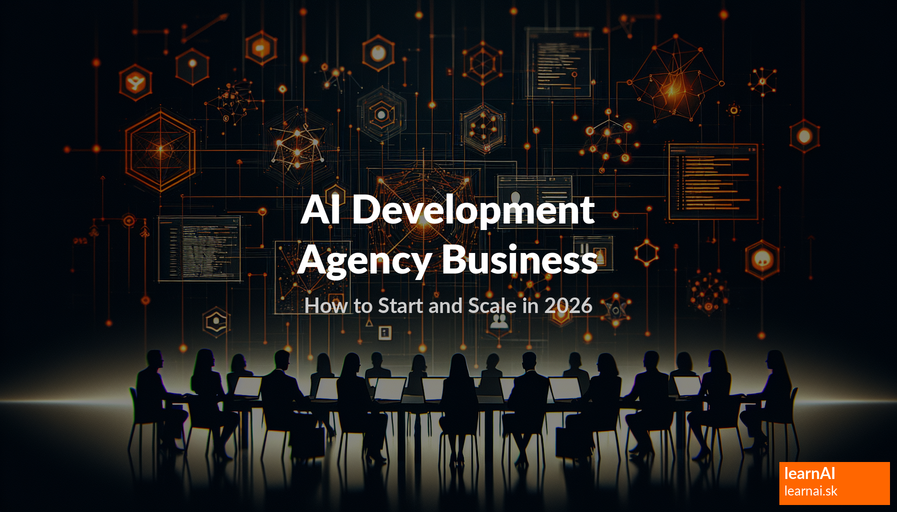 AI development agency hero image