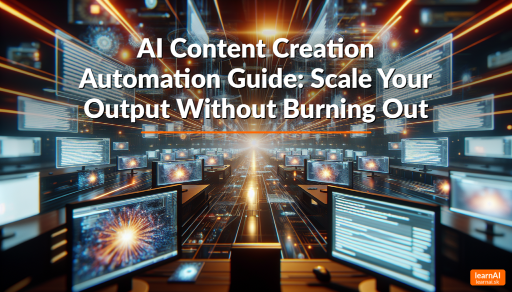 AI Content Creation Automation Guide: Scale Your Output Without Burning Out – Hero Image