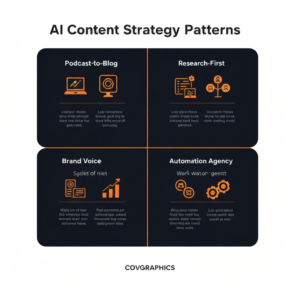 AI content strategy comparison