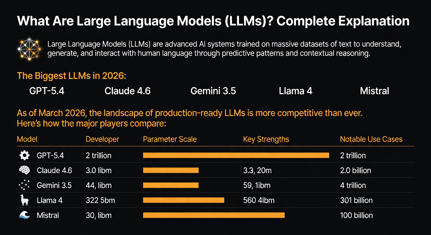 LLM comparison chart 2026
