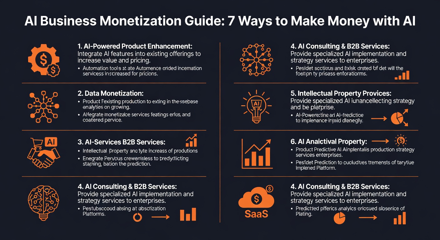 AI monetization roadmap infographic